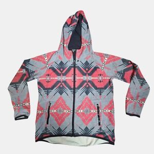 Lauren Ralph Lauren Womens Aztec Southwestern Full Zip Hooded Jacket‎ L Active